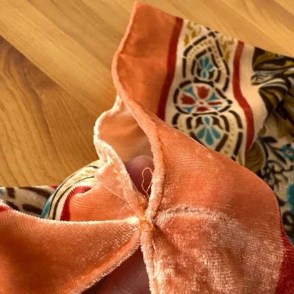 Kimono Women One Size Boho Artsy Velvet Burnout Romantic Floral Sheer - Picture 8 of 11